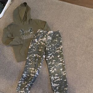 Under Armour Kids Green Camo Joggers